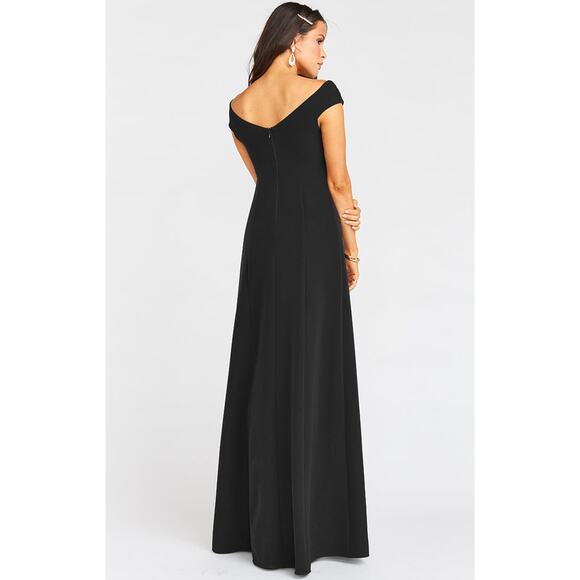 Show Me Your Mumu Zurich Knot Gown in Black Stretch Crepe S NWT - Picture 6 of 6